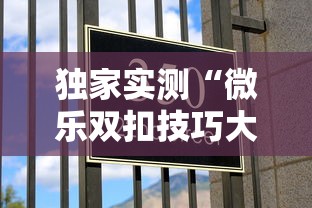 独家实测“微乐双扣技巧大全”详细外挂透视辅助软件教程