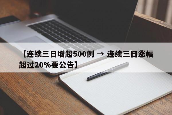 【连续三日增超500例 → 连续三日涨幅超过20%要公告】